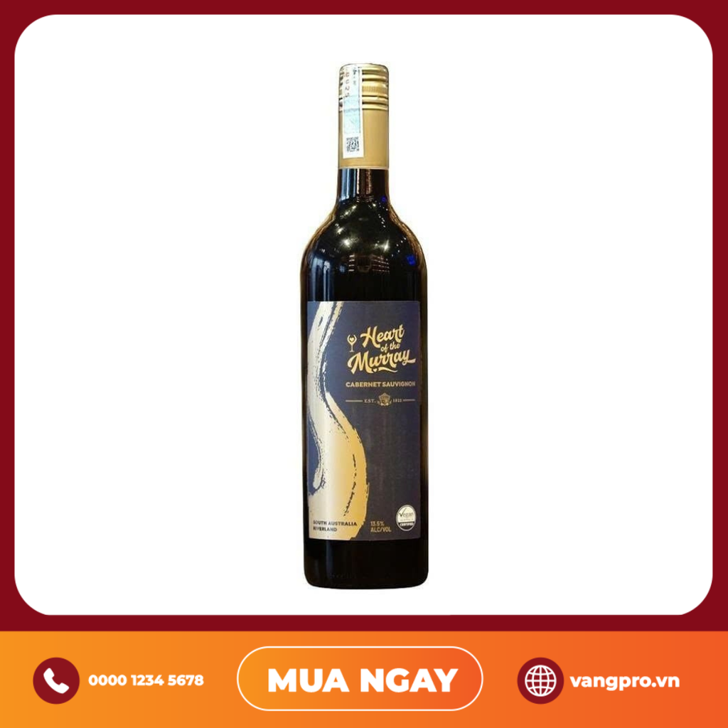 VANG ĐỎ ÚC HEART OF THE MURRAY CABERNET SAUVIGNON