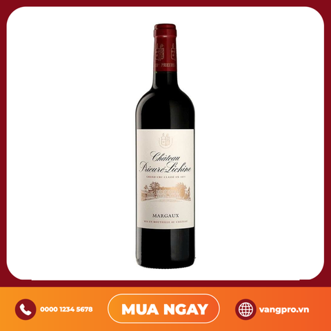 VANG ĐỎ PHÁP CHATEAU PRIEURE LICHINE MARGAUX 2018