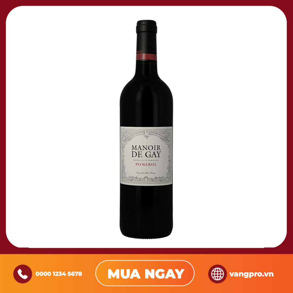 VANG ĐỎ PHÁP MANOIR DE GAY POMEROL 2020