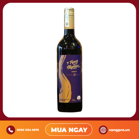 VANG ĐỎ ÚC HEART OF THE MURRAY MERLOT