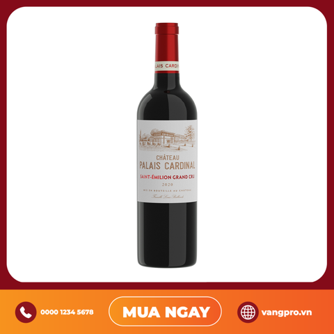 VANG ĐỎ PHÁP CHATEAU PALAIS CARDINAL SAINT EMILION GRAND CRU 2020