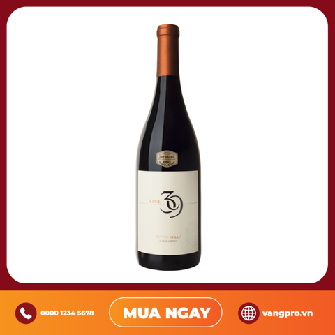 VANG ĐỎ MỸ LINE 39 PETITE SIRAH 2021