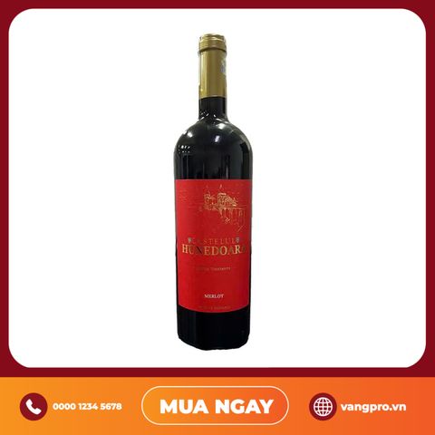 VANG ĐỎ ROMANIA CASTELUL HUNEDOARA MERLOT 2020