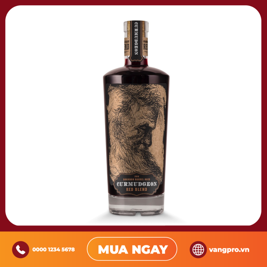 VANG ĐỎ MỸ CURMUDGEON BOURBON BARREL AGED RED BLEND