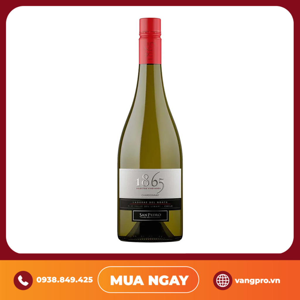 VANG TRẮNG CHILE 1865 SELECTED VINEYARDS CHARDONNAY 2022