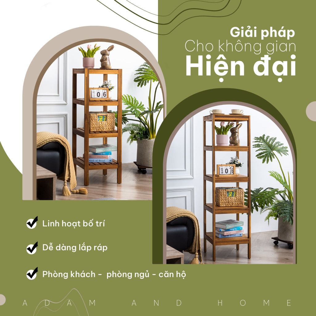 Kệ Góc 4 Tầng - 4-Tier Corner Rack