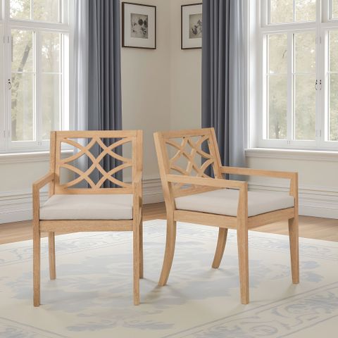  Ghế Tựa Kèm Nệm (Set 2 cái) Ngoài Trời Cao Cấp - Outdoor Dining Chair ( Set of 2) 