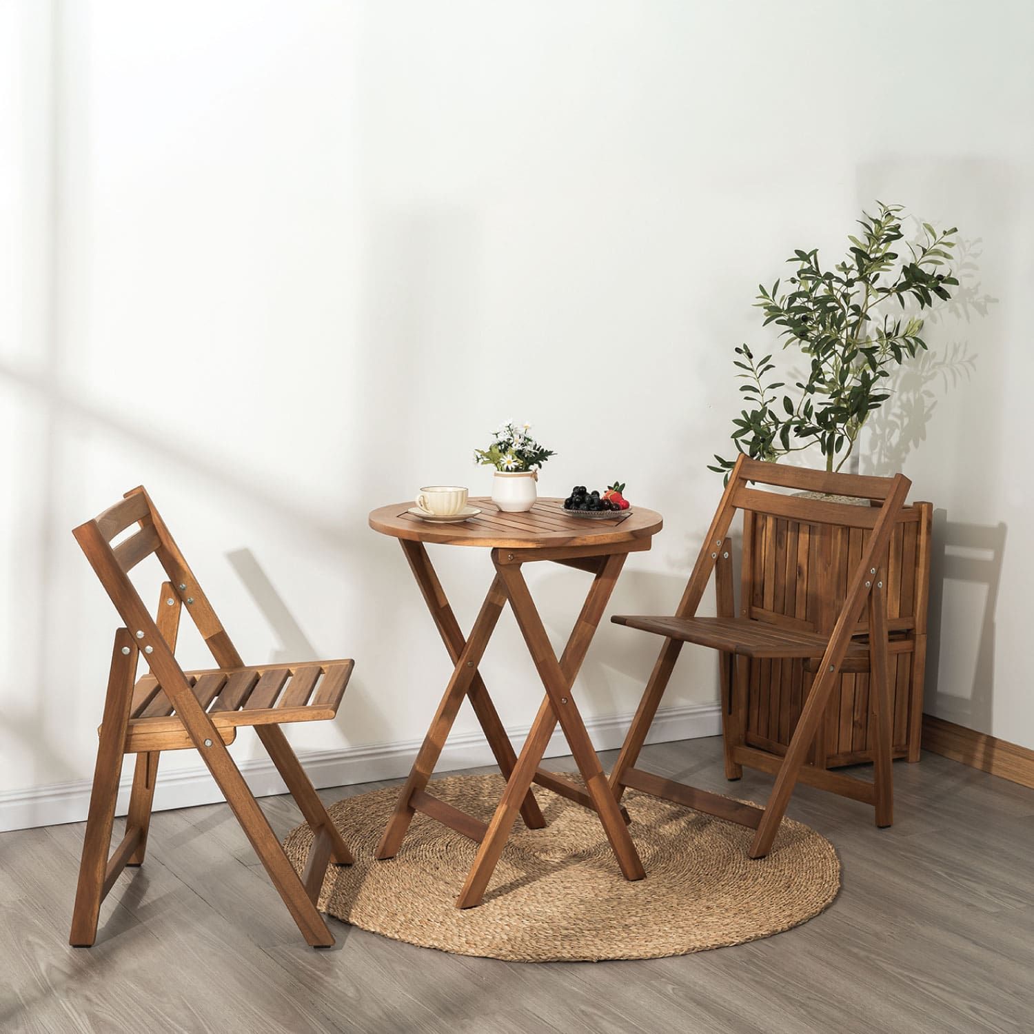  Bộ Bàn Ghế Gấp Gọn Ngoài Trời - Patio Bistro Set 