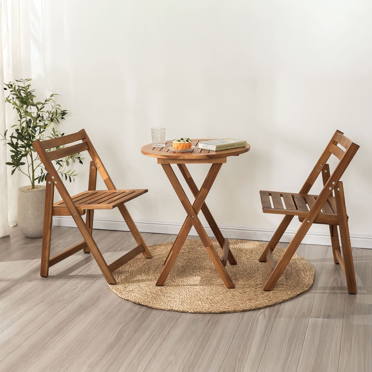  Bộ Bàn Ghế Gấp Gọn Ngoài Trời - Patio Bistro Set 