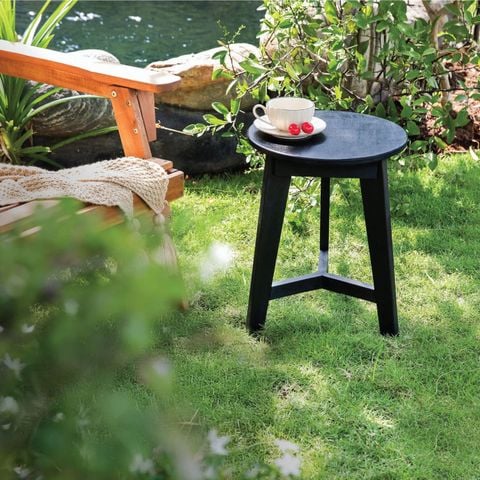  Bàn Trà Tròn Gỗ Flora – Flora Side Table 