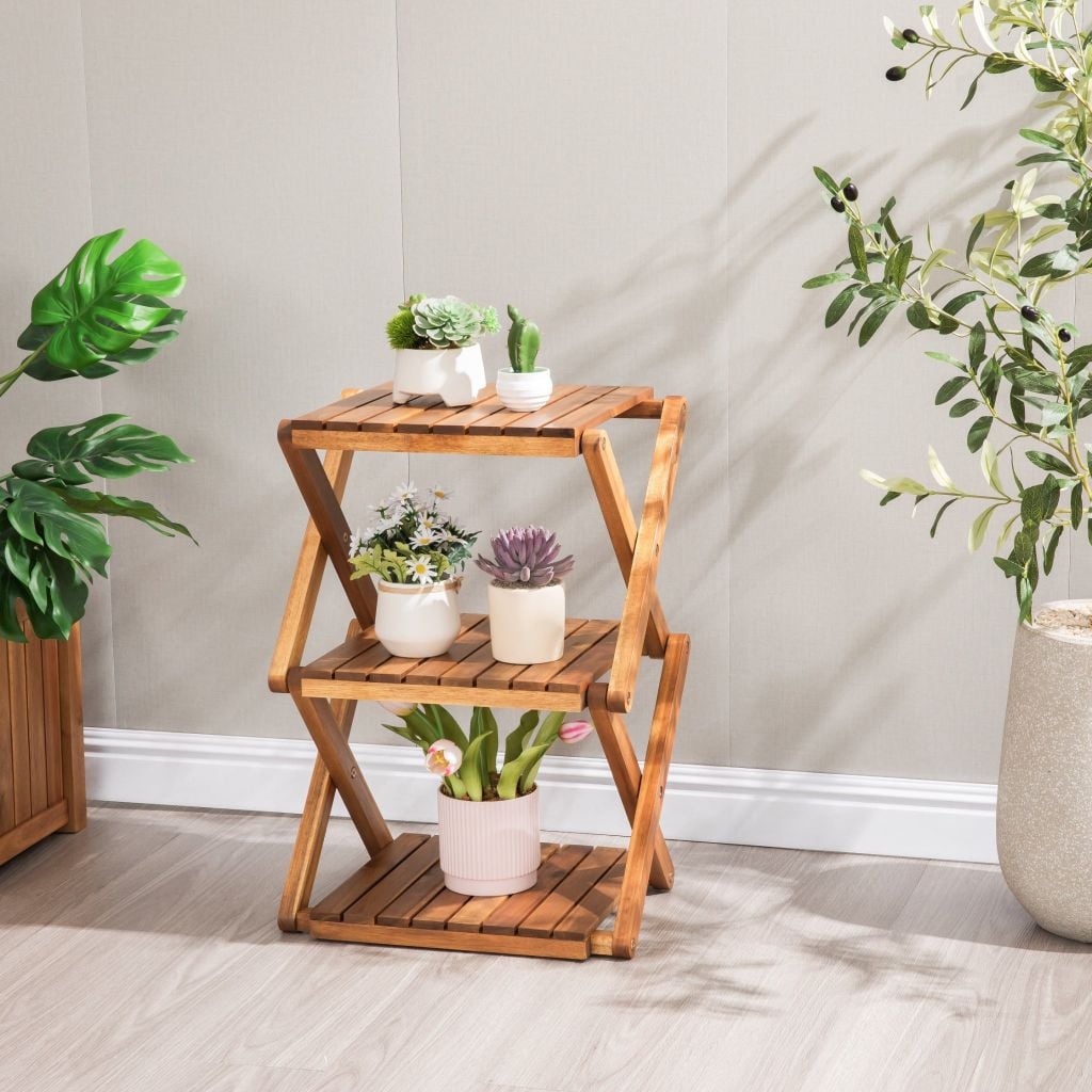 Kệ Dép Xếp Gọn 3 Tầng – 3-Tier Folding Shoe Rack