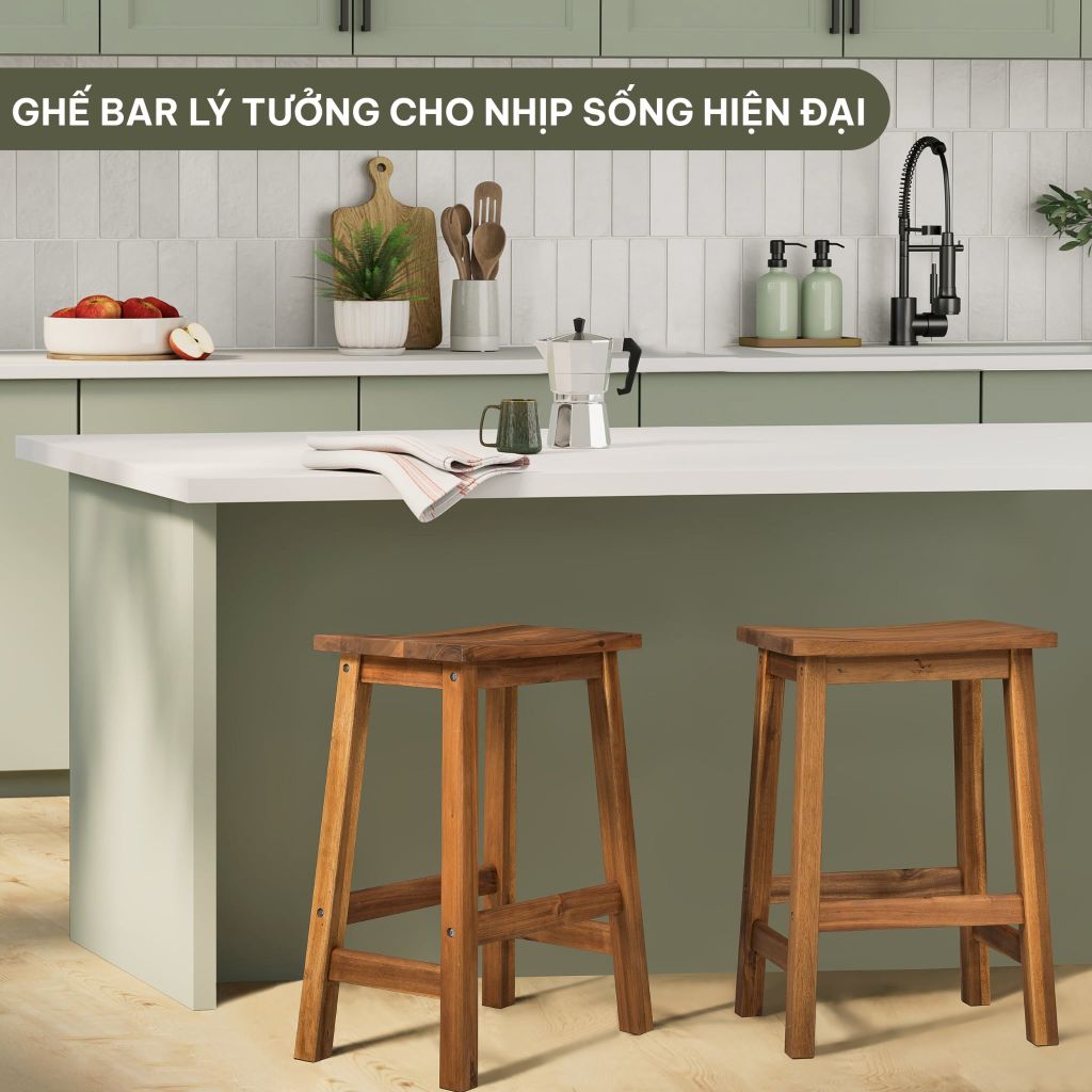 Ghế Quầy Bar Gỗ - Bar Stool