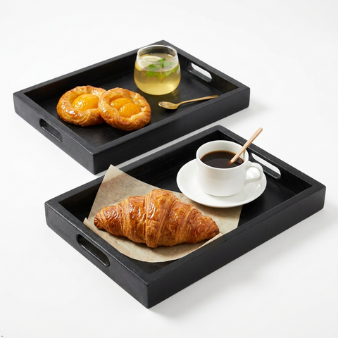  Combo 2 bộ Khay Gỗ Chữ Nhật - Madera Accent Tray Set of 2 