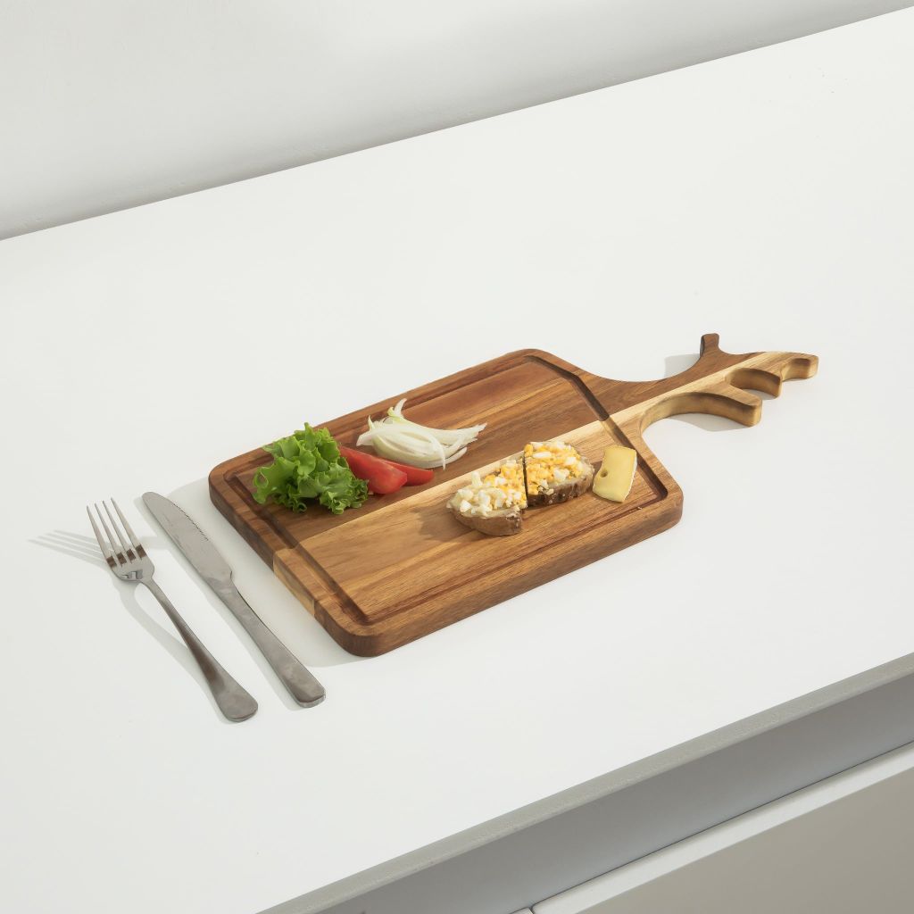 Bộ 2 Thớt Gỗ Sừng Hươu - Deerhorn Chopping Board