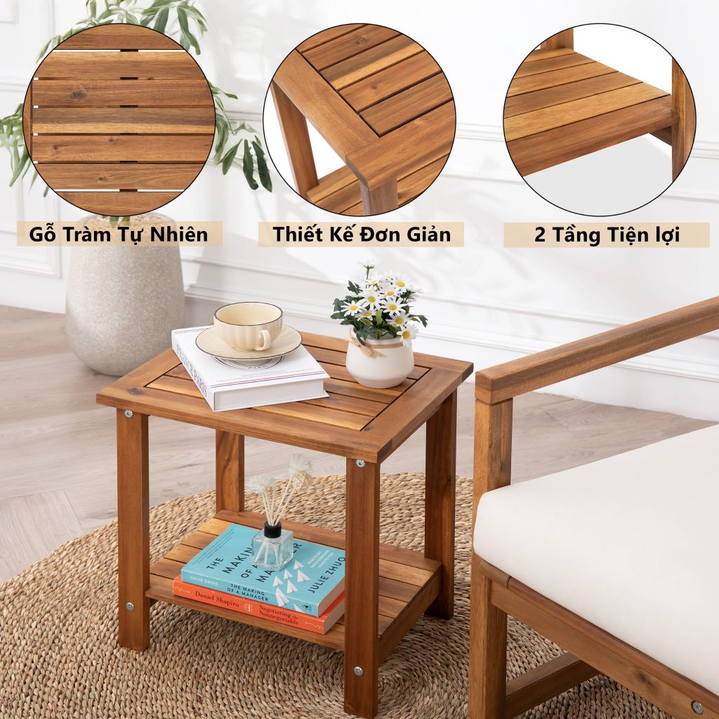 Bàn Cà Phê 2 Tầng – Side Table