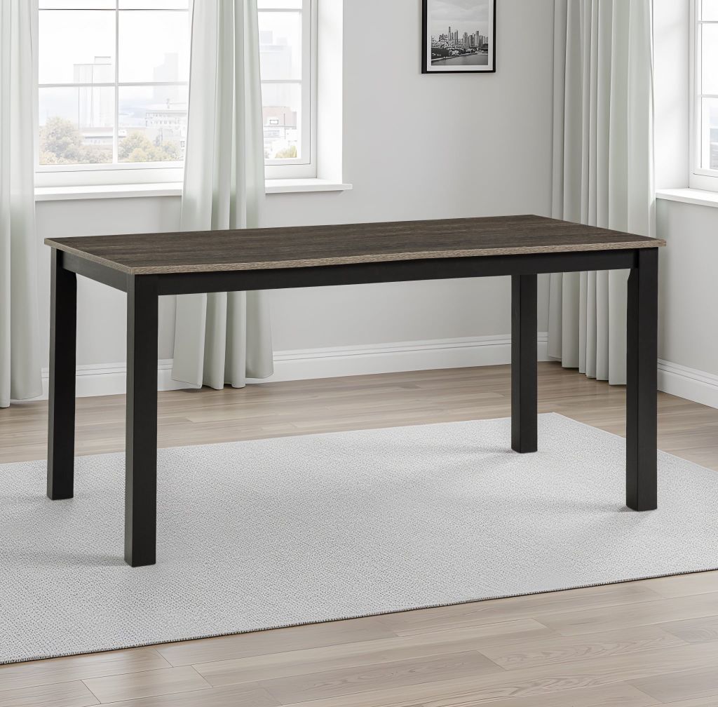 Bộ Bàn Ghế Ăn 6 Ghế và 1 Bàn 1m6 - Indoor Dining Set Black