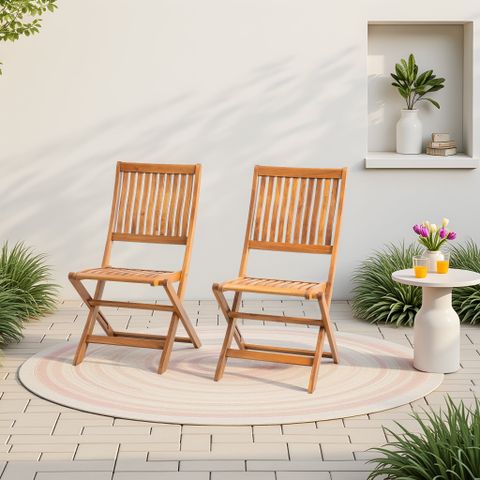  Ghế Gấp Gọn Ngoài Trời Gỗ Bạch Đàn Cao Cấp, Tiết Kiệm Không Gian Decor Sân Vườn Ban Công 