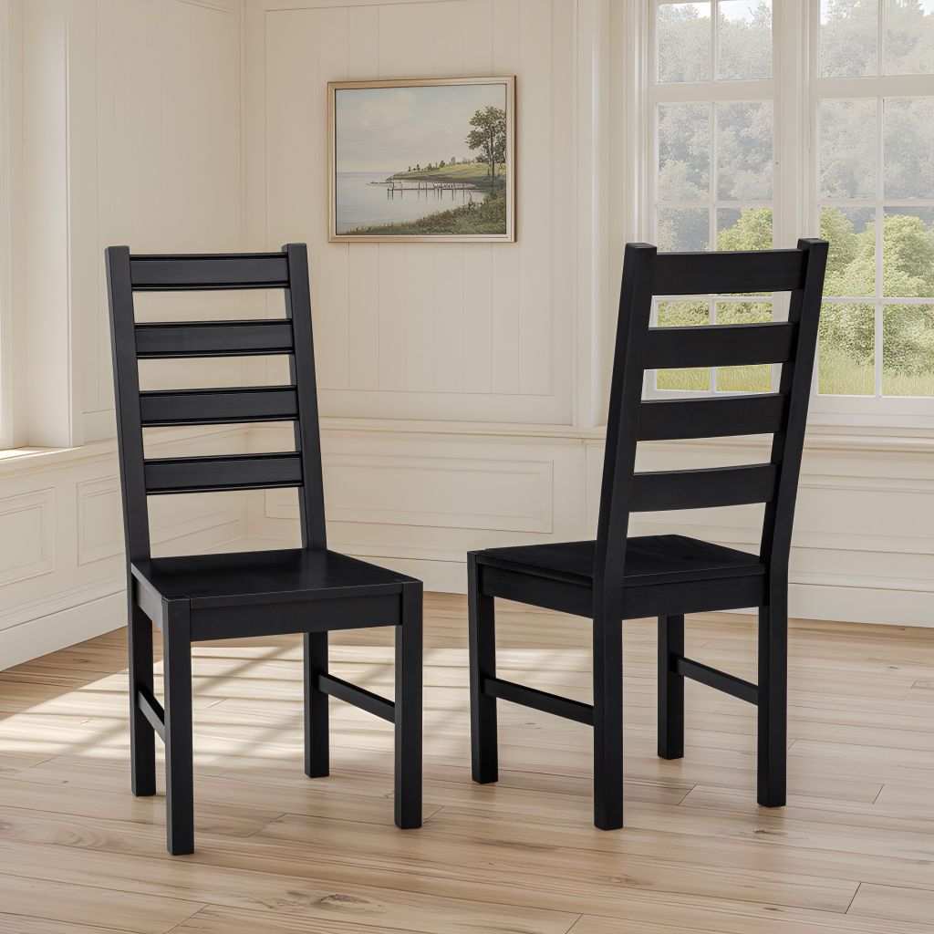 Bộ Bàn Ghế Ăn 4 Ghế và 1 Bàn 1m15 - Indoor Dining Set Black