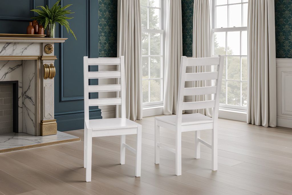 Bộ Bàn Ghế Ăn 4 Ghế và 1 Bàn 1m15 - Indoor Dining Set White