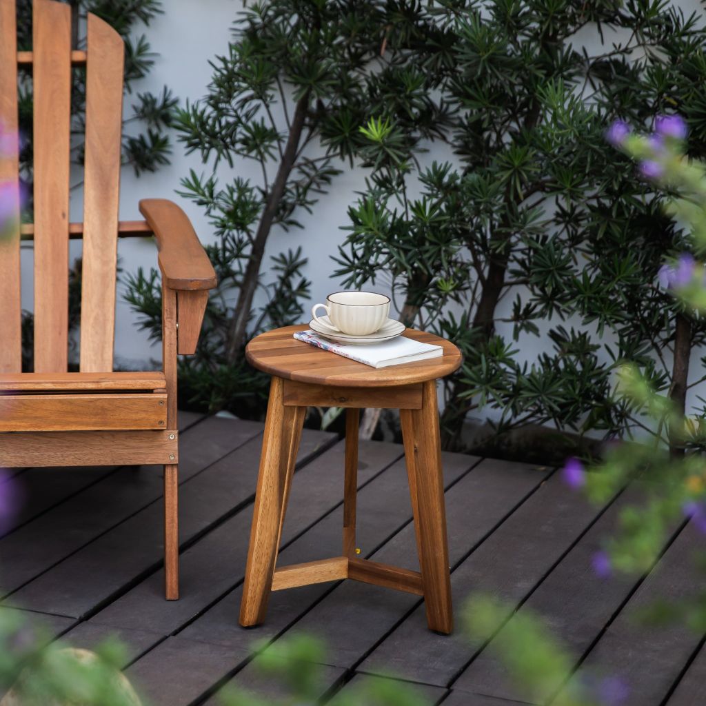Bàn Trà Tròn Gỗ Flora – Flora Side Table