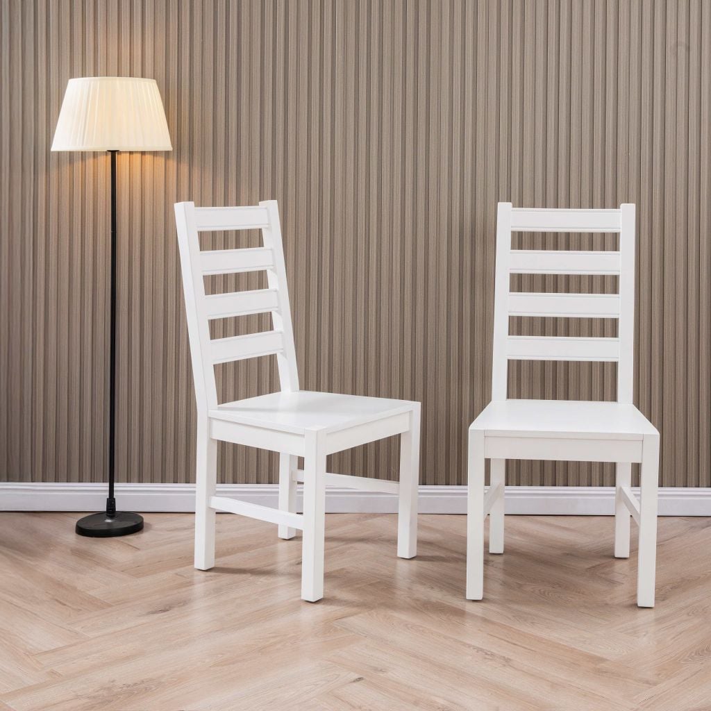 Bộ Bàn Ghế Ăn 4 Ghế và 1 Bàn 1m15 - Indoor Dining Set White