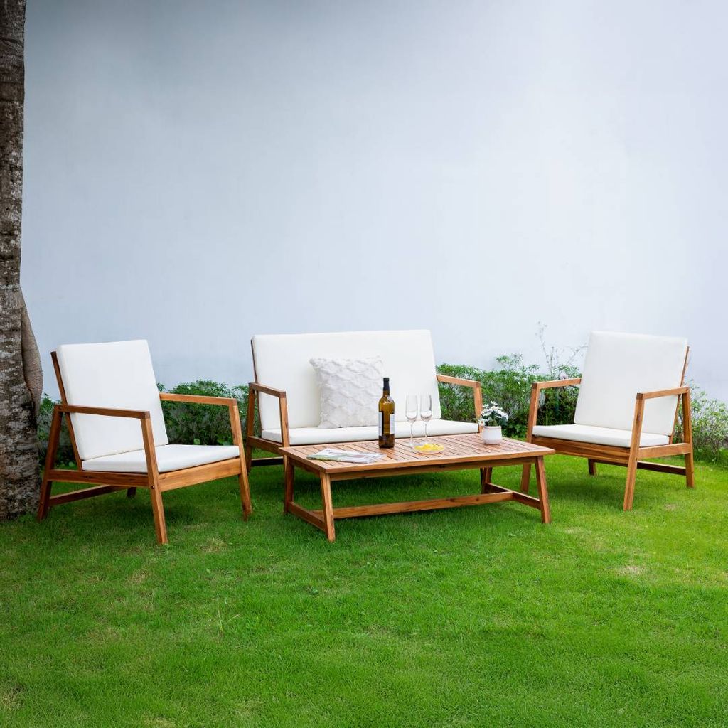 Bộ Bàn Ghế Trà Sofa Gỗ