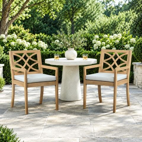 Ghế Tựa Kèm Nệm (Set 2 cái) Ngoài Trời Cao Cấp - Outdoor Dining Chair ( Set of 2)