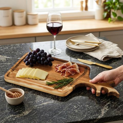  Thớt Gỗ Tay Cầm Hình Sừng Hươu - Deerhorn Chopping Board 