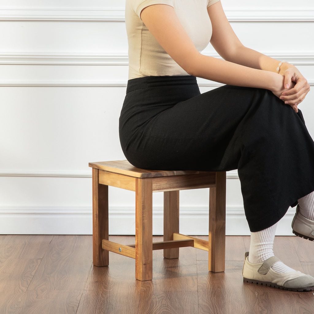 Ghế Đẩu Gỗ Tràm – Low Stool