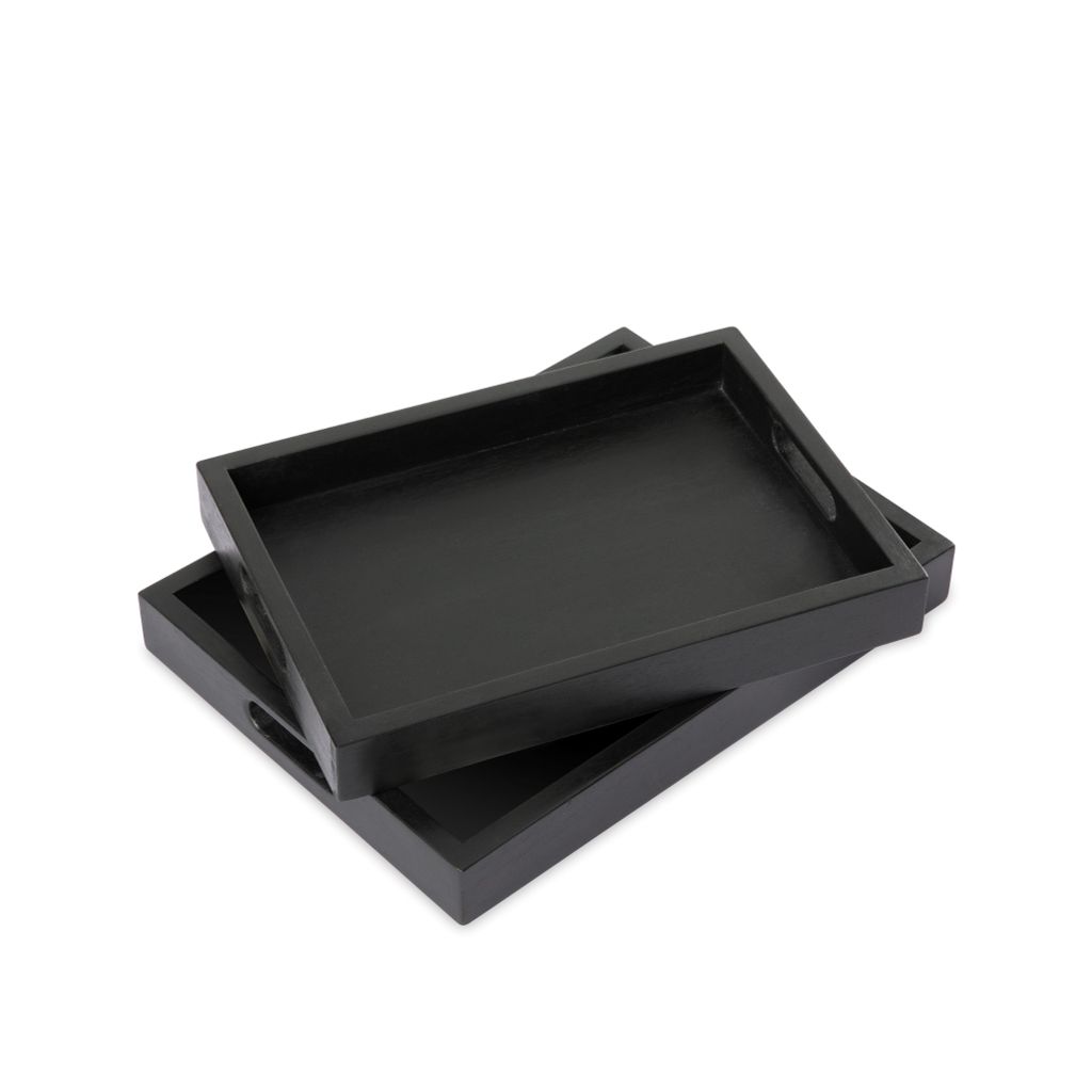 Combo 2 bộ Khay Gỗ Chữ Nhật - Madera Accent Tray Set of 2