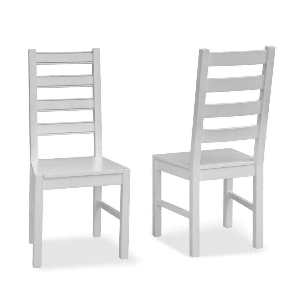 Ghế Ăn Gỗ Tràm Tựa Lưng Cao Cấp (Set 2 cái) - Dining Chair White