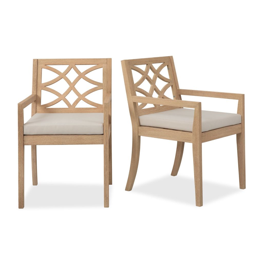 Ghế Tựa Kèm Nệm (Set 2 cái) Ngoài Trời Cao Cấp - Outdoor Dining Chair ( Set of 2)