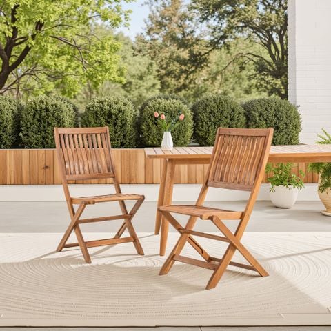  Ghế Gấp Gọn Ngoài Trời Gỗ Bạch Đàn Cao Cấp, Tiết Kiệm Không Gian Decor Sân Vườn Ban Công 