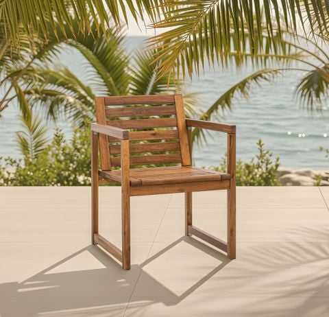  Ghế Thư Giãn  – Small Wooden Lounge Chair 