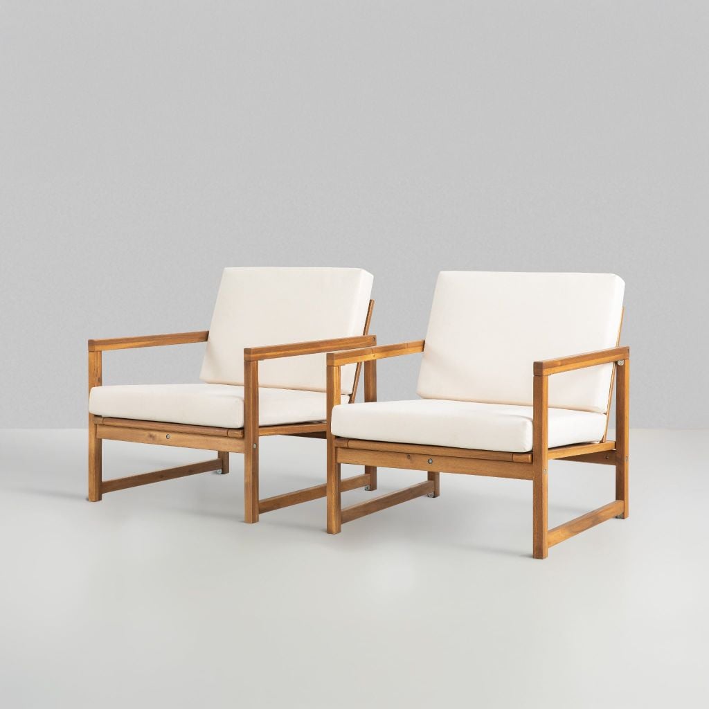 Ghế Thư Giãn - Large Wooden Lounge Chair