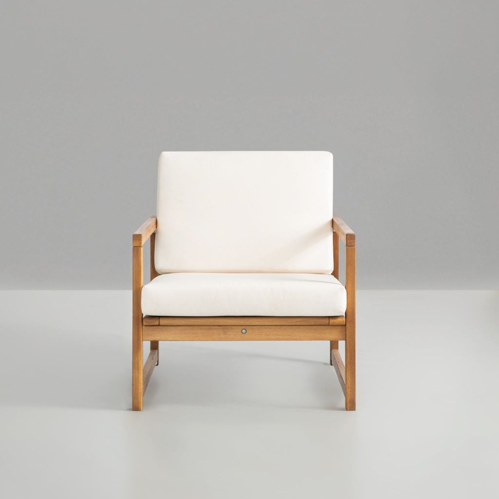 Ghế Thư Giãn - Large Wooden Lounge Chair