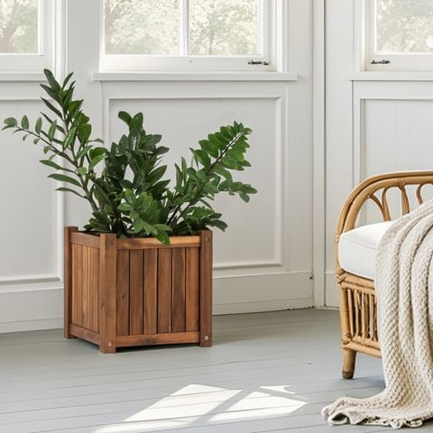 Chậu Hoa Gỗ Vuông - Flower Box 