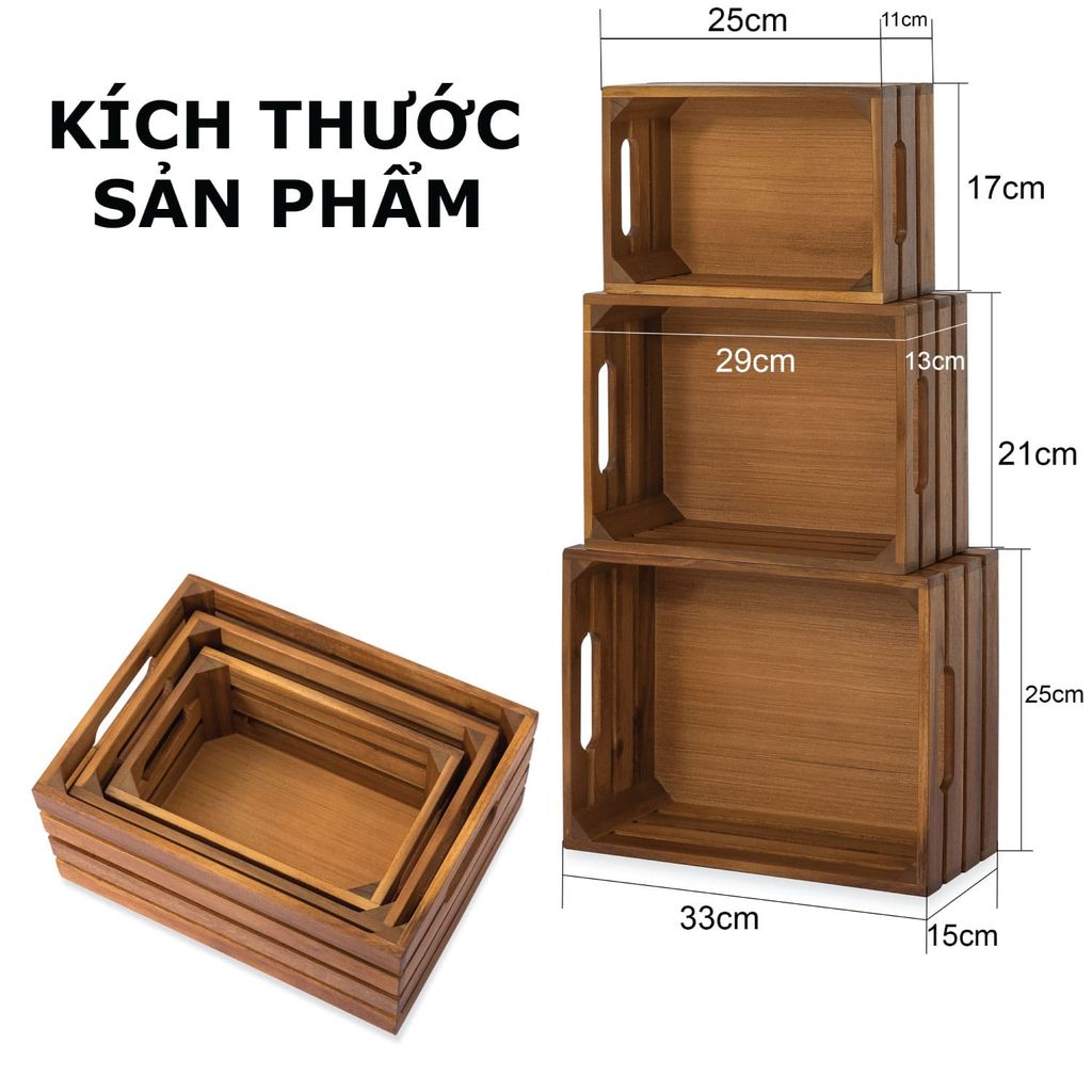 Bộ 3 Rổ Đựng Trái Cây - Breylin Fruit Basket