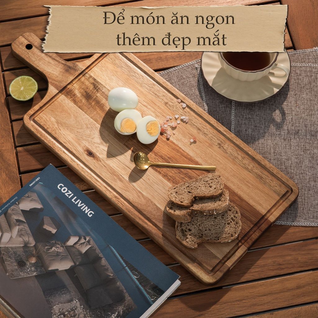 Thớt Gỗ Chữ Nhật Cầm Tay - Rectangle Chopping Board
