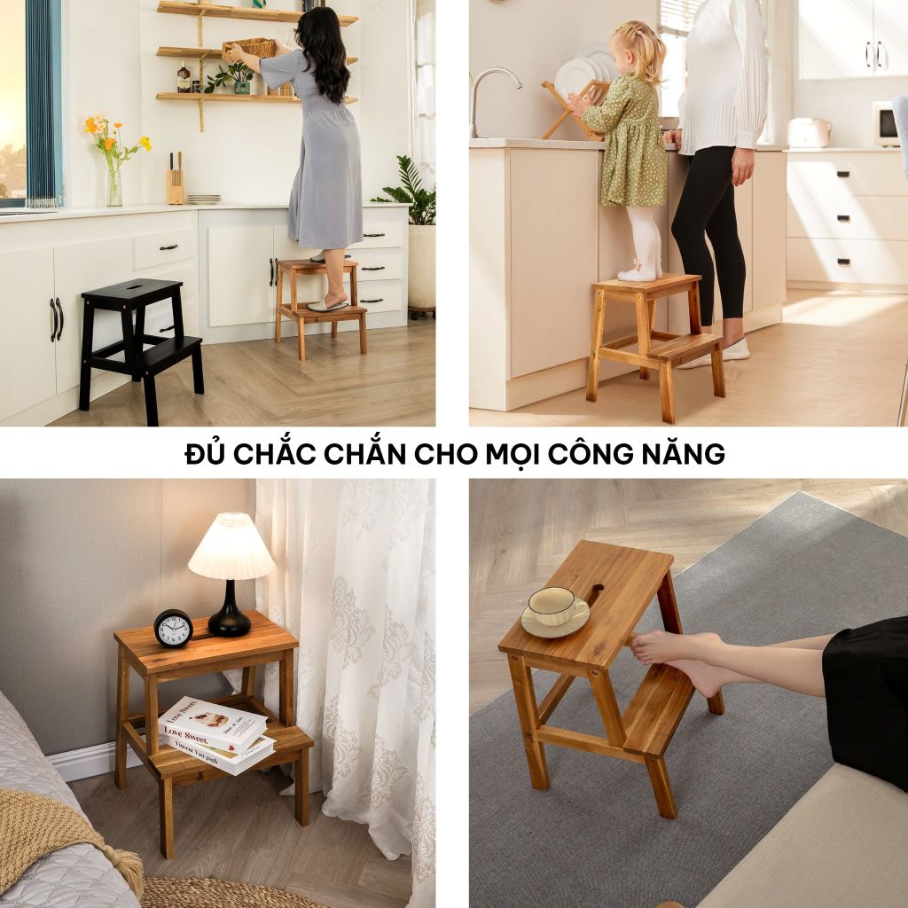 Ghế Bậc Thang Gỗ - Step Stool