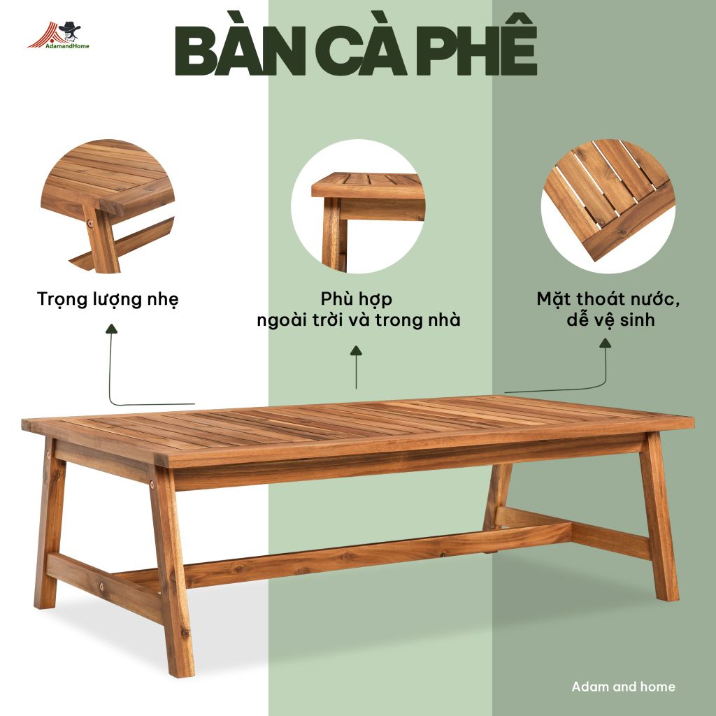 Bàn Trà, Bàn Sofa Cao Cấp 110cm - Table Sofa