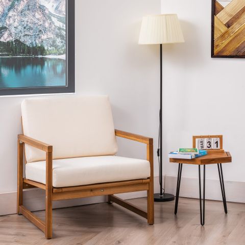  Ghế Thư Giãn - Large Wooden Lounge Chair 