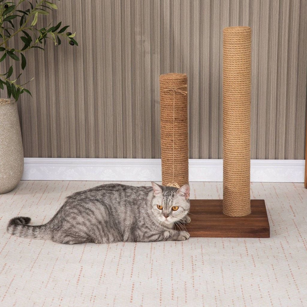 Trụ Cào Móng Mèo Đôi – Cat Scratching Double Post