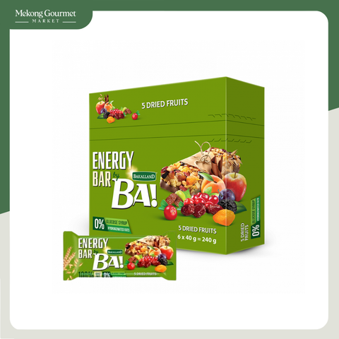 Ngũ Cốc Thanh Năng Lượng BA! 5 Dried Fruit 120g (3x40g)