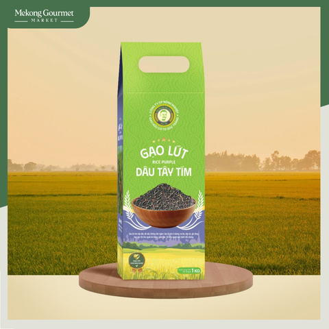 Gạo Lứt Dâu Tây Tím Ông Du 1Kg