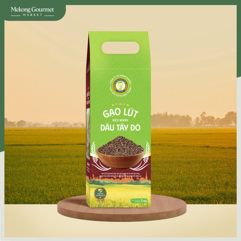 Gạo Lứt Dâu Tây Đỏ Ông Du 1Kg