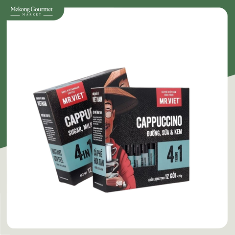 Cà Phê Hòa Tan Cappuccino 4 in 1 Mr.Viet 240g