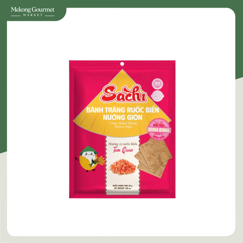 Bánh Tráng Ruốc Biển Nướng Giòn Sachi 45g