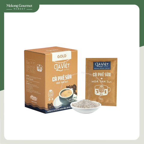 Cà Phê Hòa Tan Là Việt Cà Phê Sữa Gold 3in1 216g