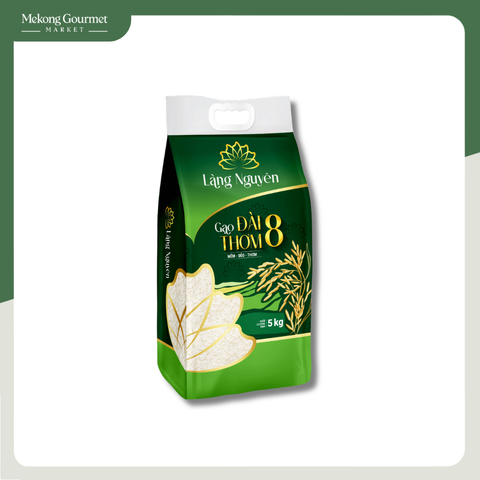 Gạo Đài Thơm 8 Làng Nguyên 5kg